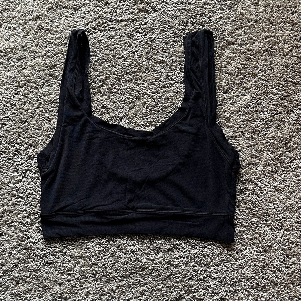 Skims Summer Mesh Scoop Bralette Onyx Size XL NEW